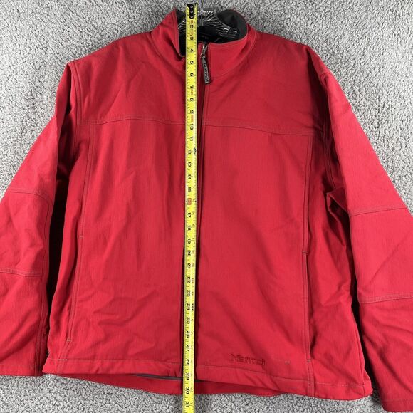 Marmot Men’s Warm-light Red Full Zip Fleece Jacket Size XL - Picture 2 of 7
